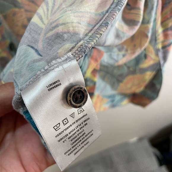 Havana Jim Tropical Hawaiian Floral Pattern Men’s Shirt Size XL - Picture 6 of 8